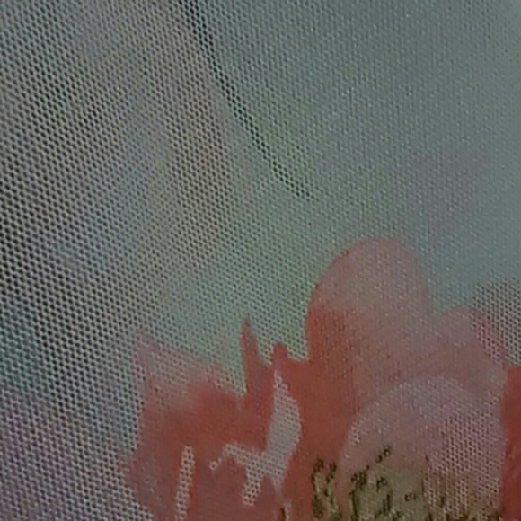 Floral Mesh Skirt with T Shirt Included - Picture 4 of 4